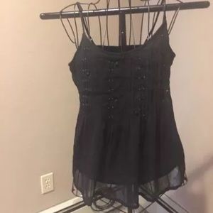 American Eagle babydoll, spaghetti strap top